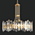Bolton 12-Light Chandelier in Polished Nickel 3D model small image 1