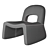 Elegant Josephine Armchair: Luxurious Comfort 3D model small image 6