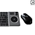 Corsair Wireless Keyboard & Gaming Mouse 3D model small image 3