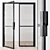 Sleek Metal Glass Door - Model 40 3D model small image 1