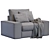 Stylish Kivik Armchair by Ikea 3D model small image 5