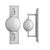 Contemporary Darwin Outdoor Wall Light 3D model small image 2