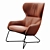 Elegant Amelia Lounge Chair - Boss Design 3D model small image 1