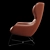 Elegant Amelia Lounge Chair - Boss Design 3D model small image 4