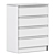 Sleek and Stylish Malm 4-Drawer Chest 3D model small image 3