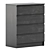 Sleek and Stylish Malm 4-Drawer Chest 3D model small image 4