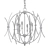 Elegant Six-Light Chandelier 3D model small image 2