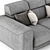 Modern Felis AJAR Sofa (2300x1080x850mm) 3D model small image 4