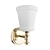 Transitional Aged Brass Wall Sconce 3D model small image 1