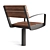 Mmcite Intervera Outdoor Park Bench 3D model small image 3