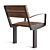 Mmcite Outdoor Park Benches: Intervera LVR156 LVR157 3D model small image 4