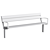 Mmcite Outdoor Park Benches: Intervera LVR156 LVR157 3D model small image 5