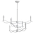 Elegant Willow Chandelier - 6 Light 3D model small image 2