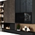 Modern TV Wall with Fireplace 3D model small image 6