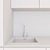 Modern Kitchen Set: BRADANO NOTICE Tap, BRADANIT 51U Sink and MIELE KM6320 Stove 3D model small image 6