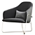 Stanley Accent Armchair: Sleek and Stylish Seating 3D model small image 2