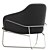 Stanley Accent Armchair: Sleek and Stylish Seating 3D model small image 3
