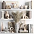 Elegant Home Decor Set 3D model small image 1