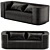 Modern Minimalist Verpan Sofa 3D model small image 2