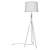 Sleek Tripod Floor Lamp 3D model small image 2