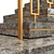 Art Deco Stairs: Modern Metal & Stone 3D model small image 3