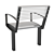 Intervera Outdoor Park Benches - Stylish and Durable 3D model small image 4