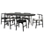 Elegant Emilia Chair & Hubert Table 3D model small image 2