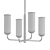 Elegant AEON Chandelier: A Radiant Addition 3D model small image 2