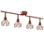 Modern 4-Light Metal Ceiling Lamp 3D model small image 2