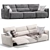 Natuzzi Supor Sofa: Reimagining Luxury 3D model small image 1