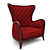 Classic Comfort Armchair 3D model small image 2
