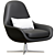 SVEVA SOFT Swivel Armchair  3D model small image 2