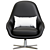 SVEVA SOFT Swivel Armchair  3D model small image 3