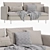 Cozy and Chic: IKEA Soderhamn Sofa 3D model small image 5