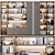 Versatile Decor Wardrobe: Books, Vase, Sculpture 3D model small image 1