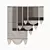 Tulle Roman Blinds: Soft Bottom, 4 Positions 3D model small image 1