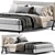 Luxurious Minotti Andersen Bed - 3D Model & Render 3D model small image 1