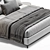 Luxurious Minotti Andersen Bed - 3D Model & Render 3D model small image 3