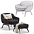 Elegant Minotti BELT Armchair (6 Colors) 3D model small image 7