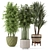 Elegant Indoor Planters - Set 448 3D model small image 1