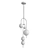 Designer Ceiling Lamp with U-shaped Stands 3D model small image 2
