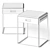 Cosmo Nightstand Table: Sleek and Stylish Bedside Storage 3D model small image 2