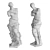 Striped Marble Venus de Milo- 49x56x160cm 3D model small image 5