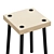 Modular table with chairs 3D model small image 3