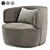 Elegant Elaine Armchair: Molteni 3D model small image 1