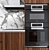 Capsule Kitchen Set with Fulgor Milano, Smeg & Elica: Modern & Functional 3D model small image 6