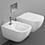 Elegant Wall Hung Toilet - Laufen Palomba 3D model small image 1
