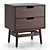 Modern Ellwood Nightstand with Drawers 3D model small image 3