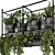 Metal Box Hanging Plants: Set 449 3D model small image 2