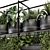 Metal Box Hanging Plants: Set 449 3D model small image 6